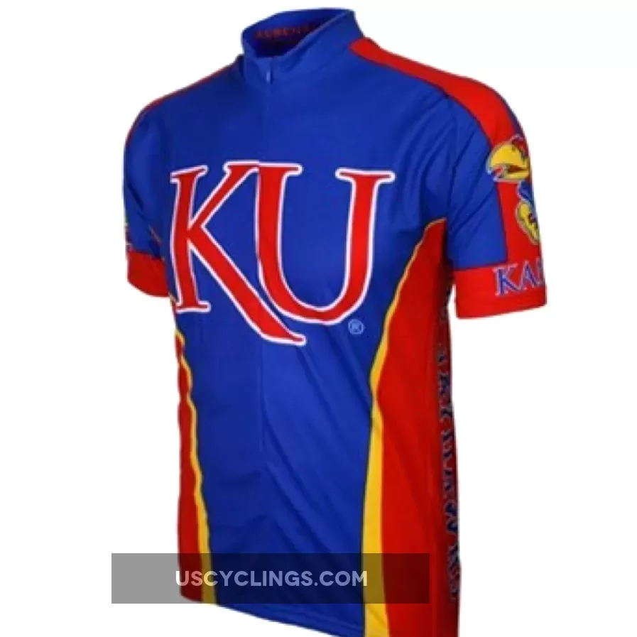 KU University Of Kansas Jayhawks Cycling Jersey For Sale