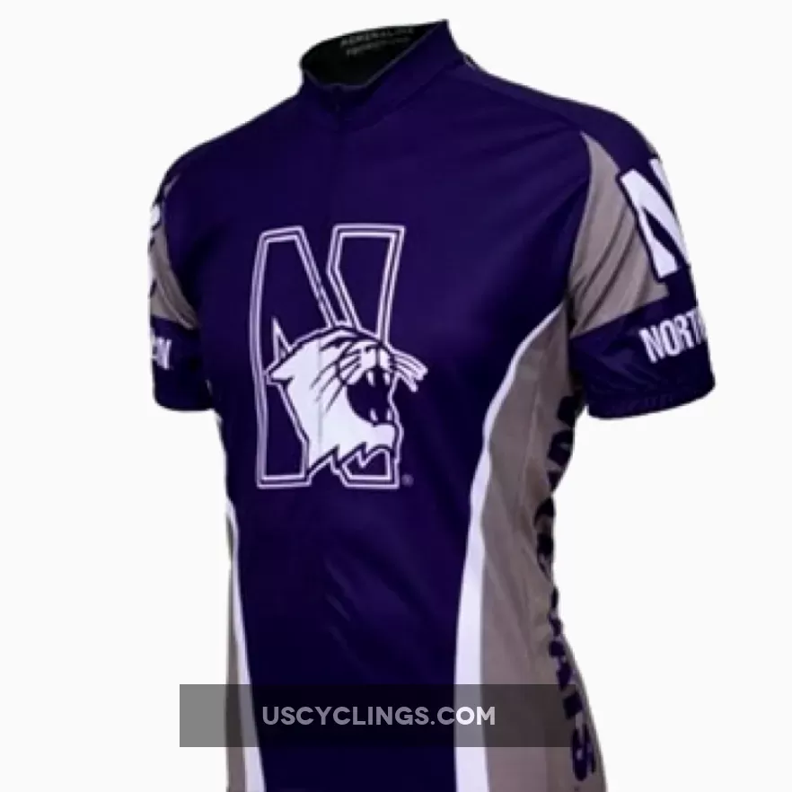 NU Northwestern University WildCats Cycling Jersey For Sale