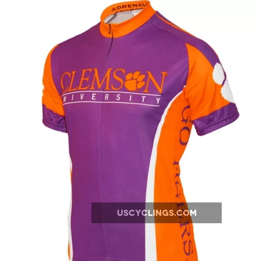 Clemson Tigers Mens Cycling Jersey College For Sale