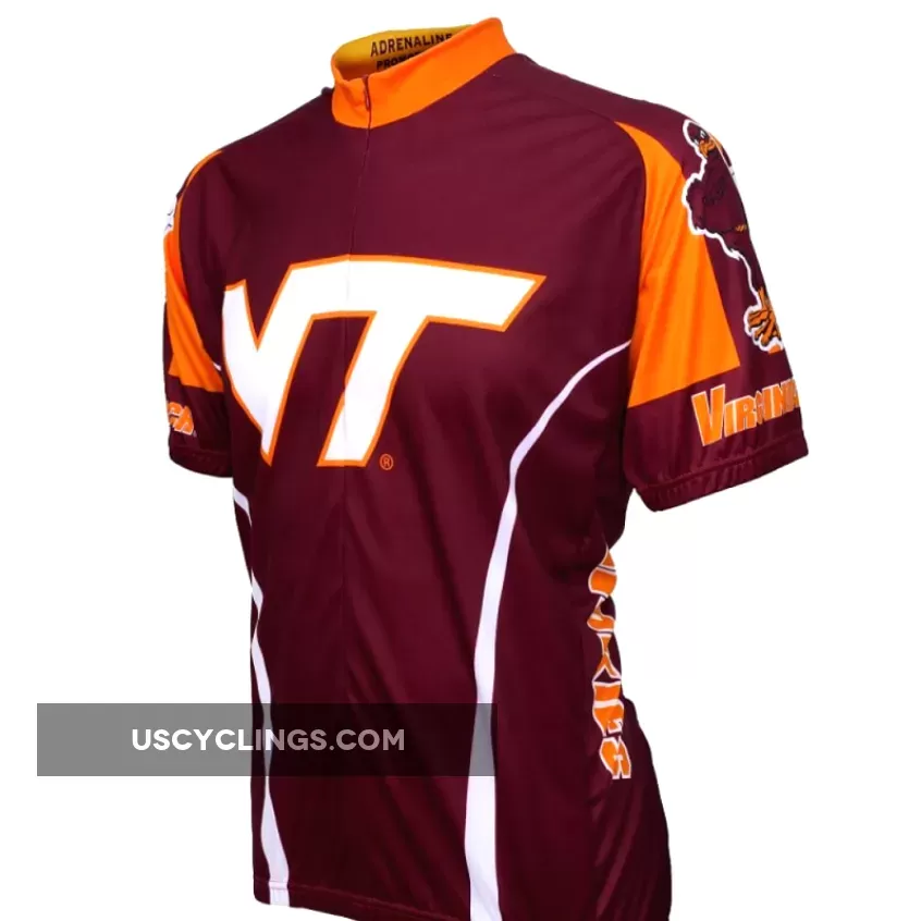 Virginia TECH Mens Cycling Jersey College New Releases