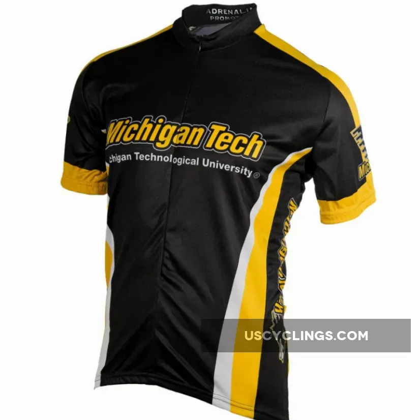 Michigan Tech Mens Cycling Jersey College Restock