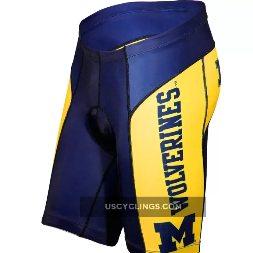 Michigan University Wolverines Cycling Shorts College Online