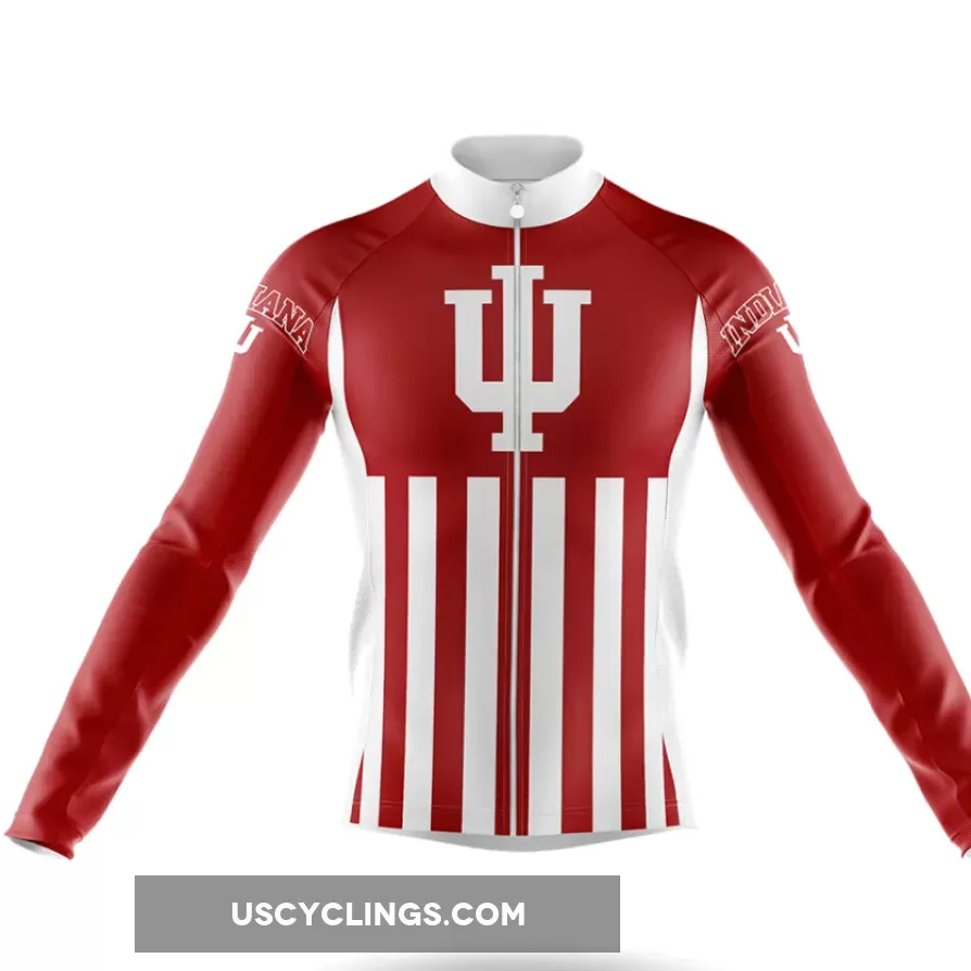 Indiana University Bloomington USA Long Sleeve Cycling Jersey