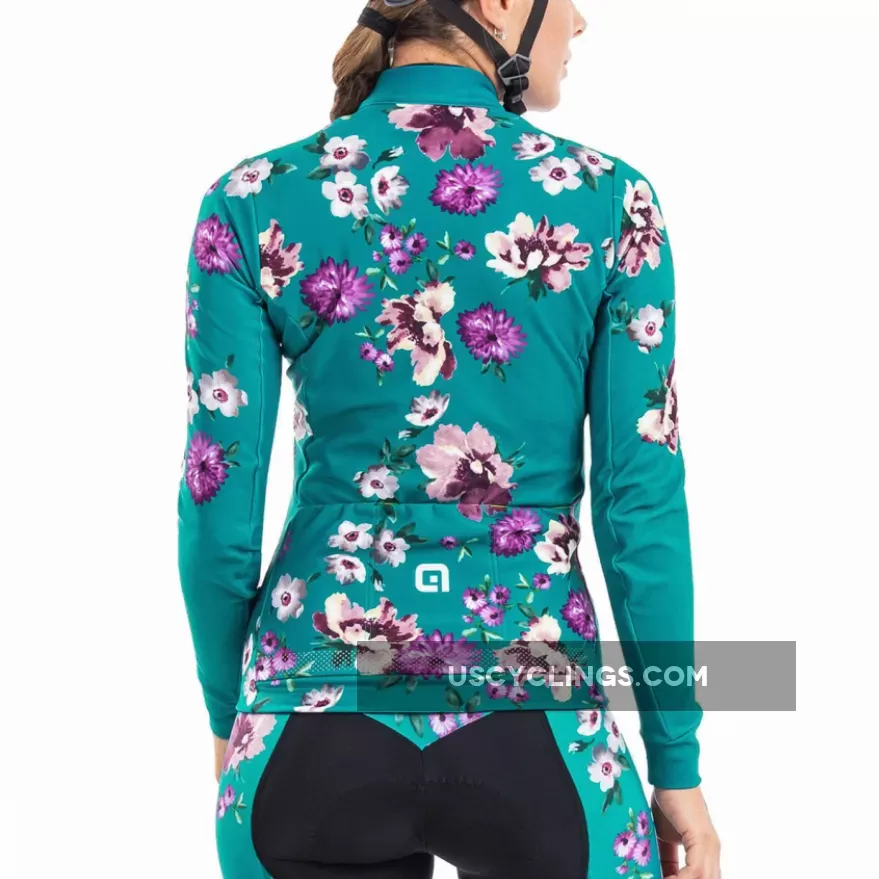 Ale PRR Fiori Long Sleeve Woman Jersey - Green L21027514 Online
