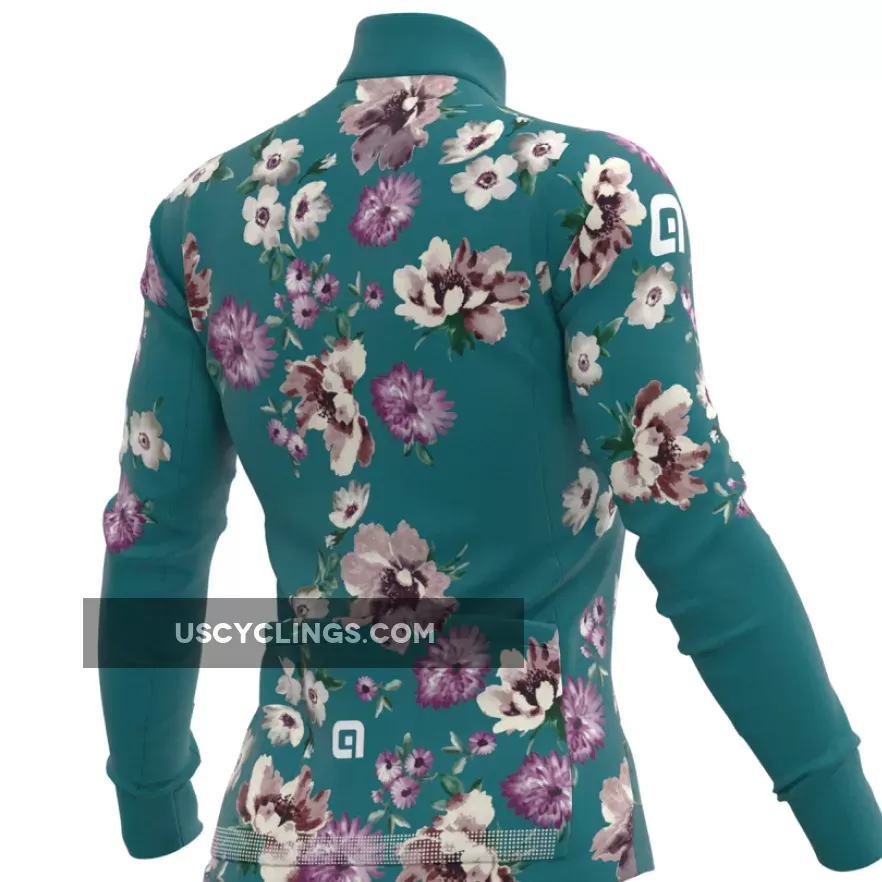 Ale PRR Fiori Long Sleeve Woman Jersey - Green L21027514 Online