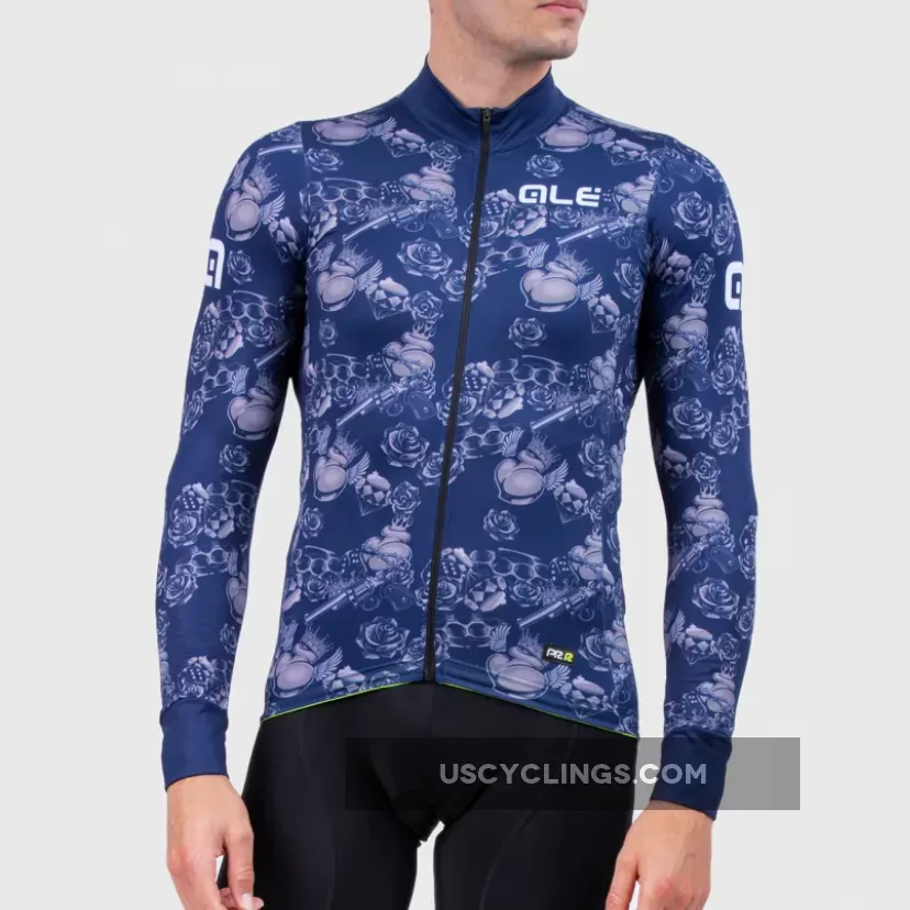 Ale PRR Las Vegas Long Sleeve Jersey - Blue L22021402 For Sale