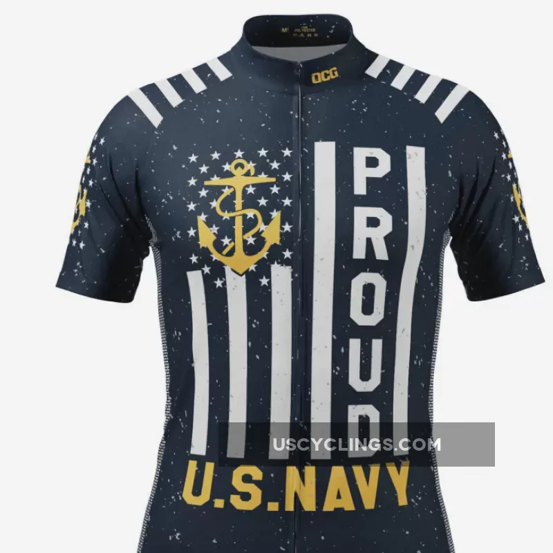 Men's US Navy Proud Short Sleeve Cycling Jersey