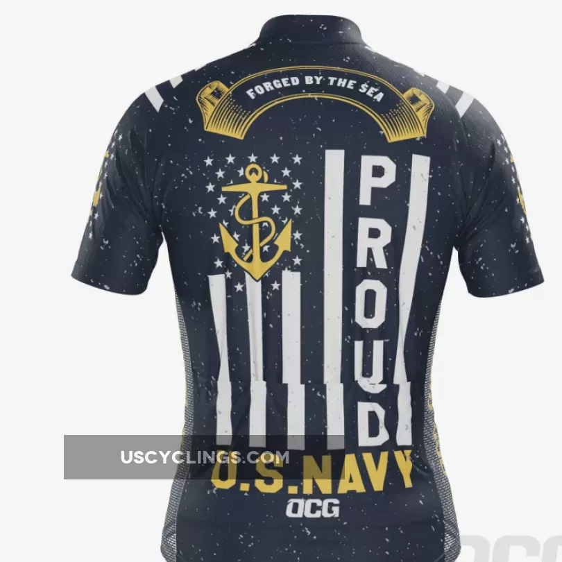 Men's US Navy Proud Short Sleeve Cycling Jersey