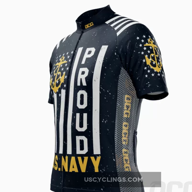 Men's US Navy Proud Short Sleeve Cycling Jersey