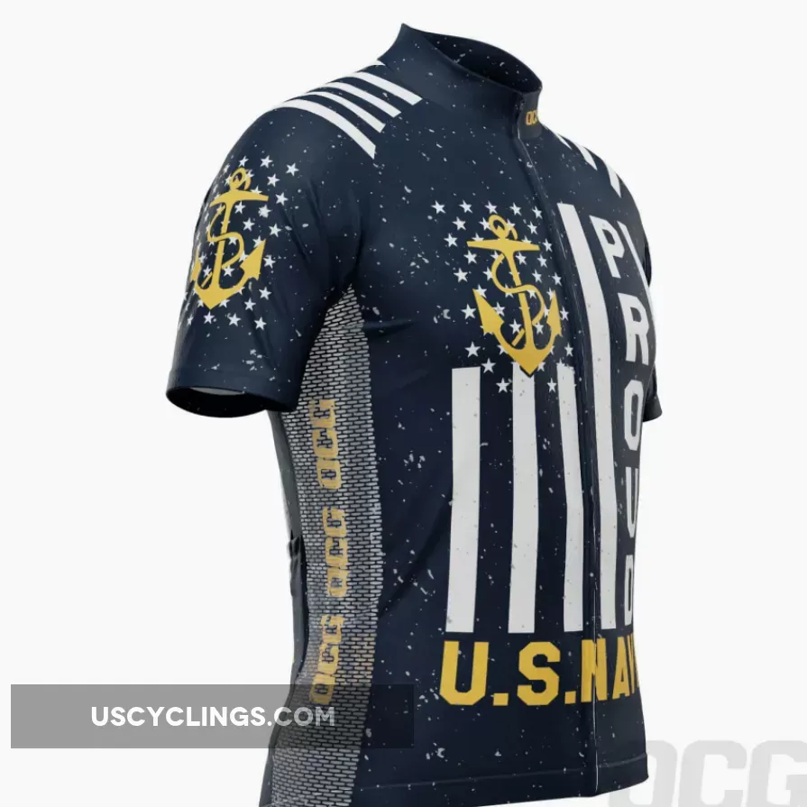 Men's US Navy Proud Short Sleeve Cycling Jersey