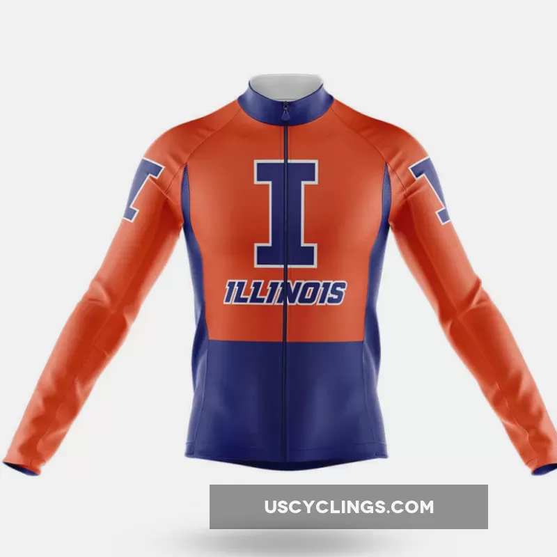 New Releases Illinois Long Sleeve Cycling Jersey Only