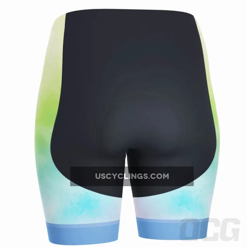 Women's Rainbows and Unicorns Gel Padded Cycling Shorts #womens rainbows