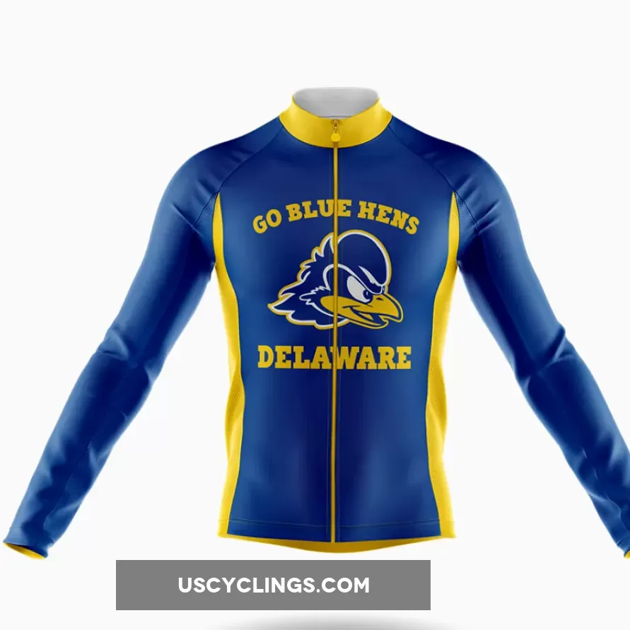 Where To Buy Go Blue Hens Long Sleeve Cycling Jersey