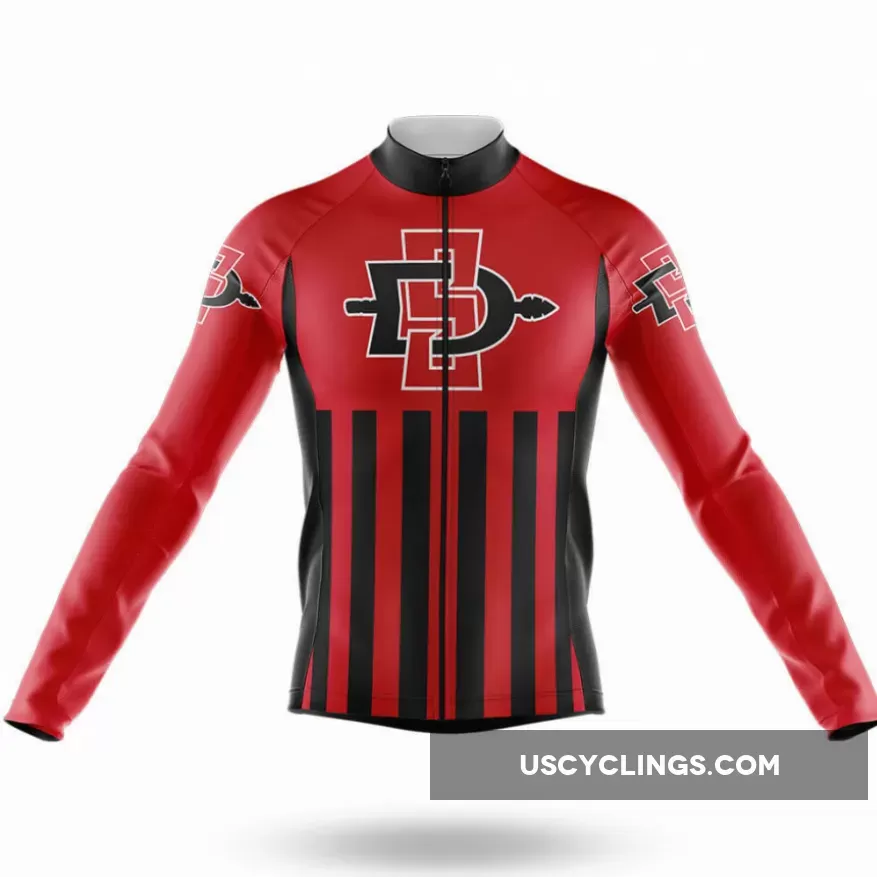 San Diego State University USA Long Sleeve Cycling Jersey Only