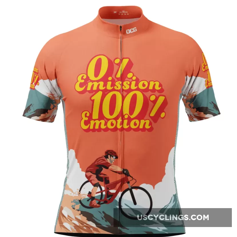 Men's No Emissions Full Emotion Short Sleeve Cycling Jersey For Sale