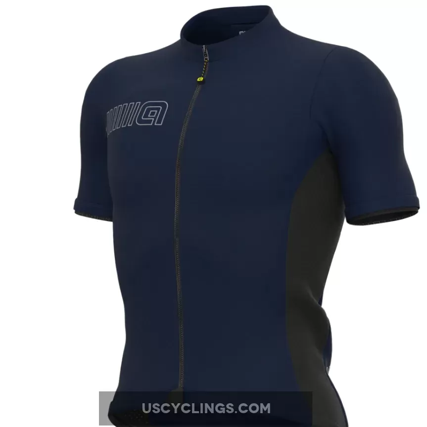 Ale Solid Color Block Jersey - Dark Blue L14244319 Online