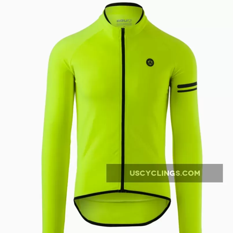 Agu Essential Thermo long sleeve jersey - Yellow agu thermojacke