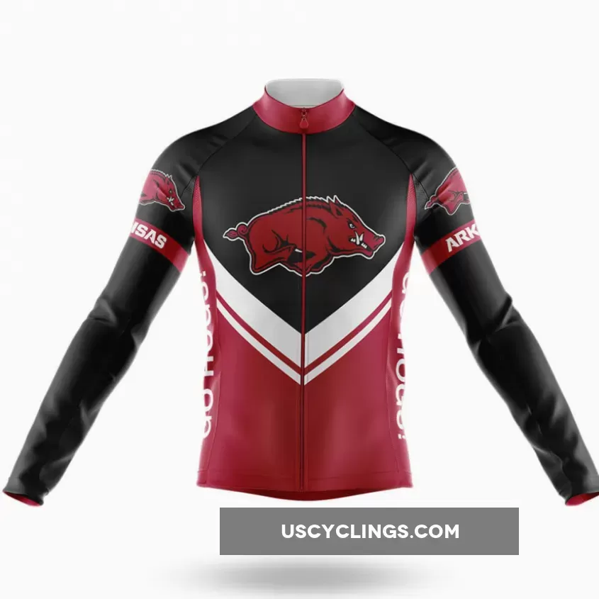 University of Arkansas Long Sleeve Cycling Jersey Ver.3