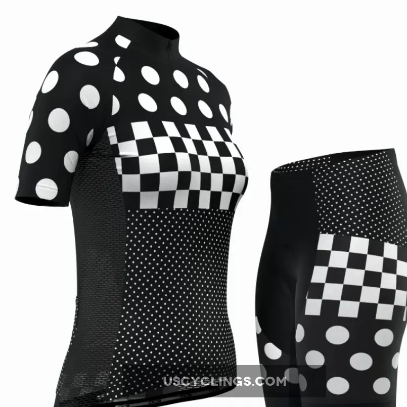 Women's 'Nina' Polka Dot Pro-Band Short Sleeve Cycling Kit For Sale