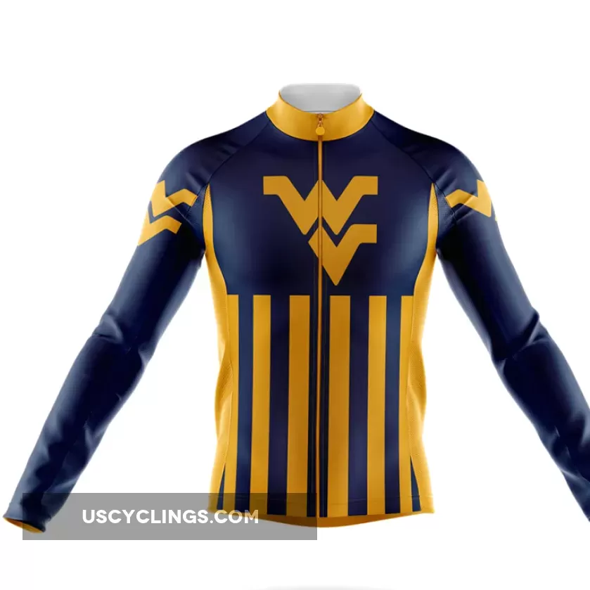 West Virginia University USA Long Sleeve Cycling Jersey