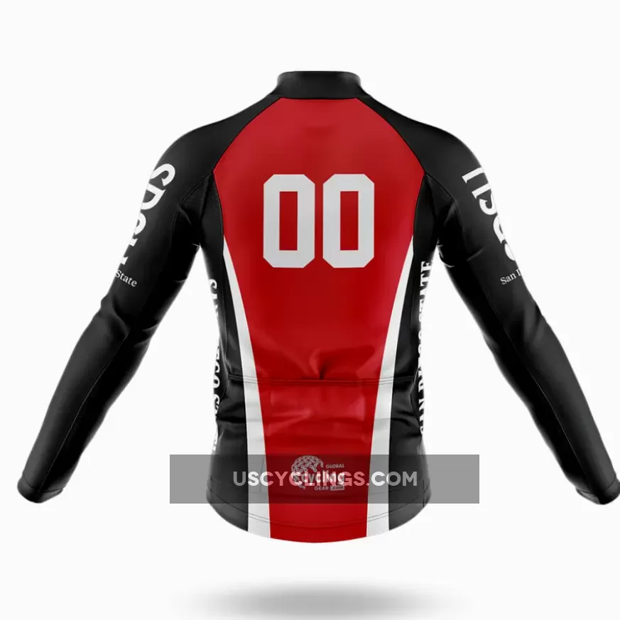 Custom San Diego State University Long Sleeve Cycling Jersey