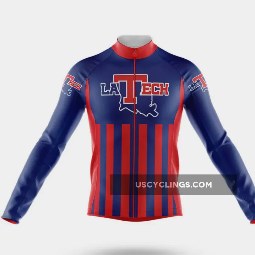 Louisiana Tech University USA Long Sleeve Cycling Jersey