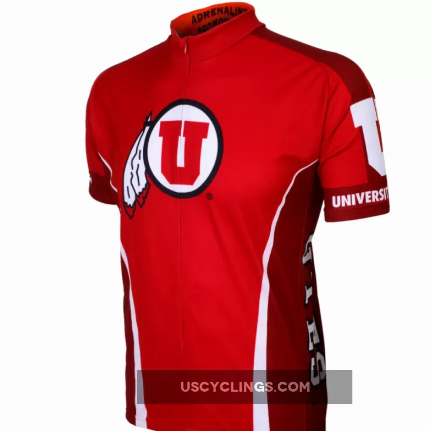 U Of U University Of Utah Runnin Utes Cycling Short Sleeve Jersey For Sale