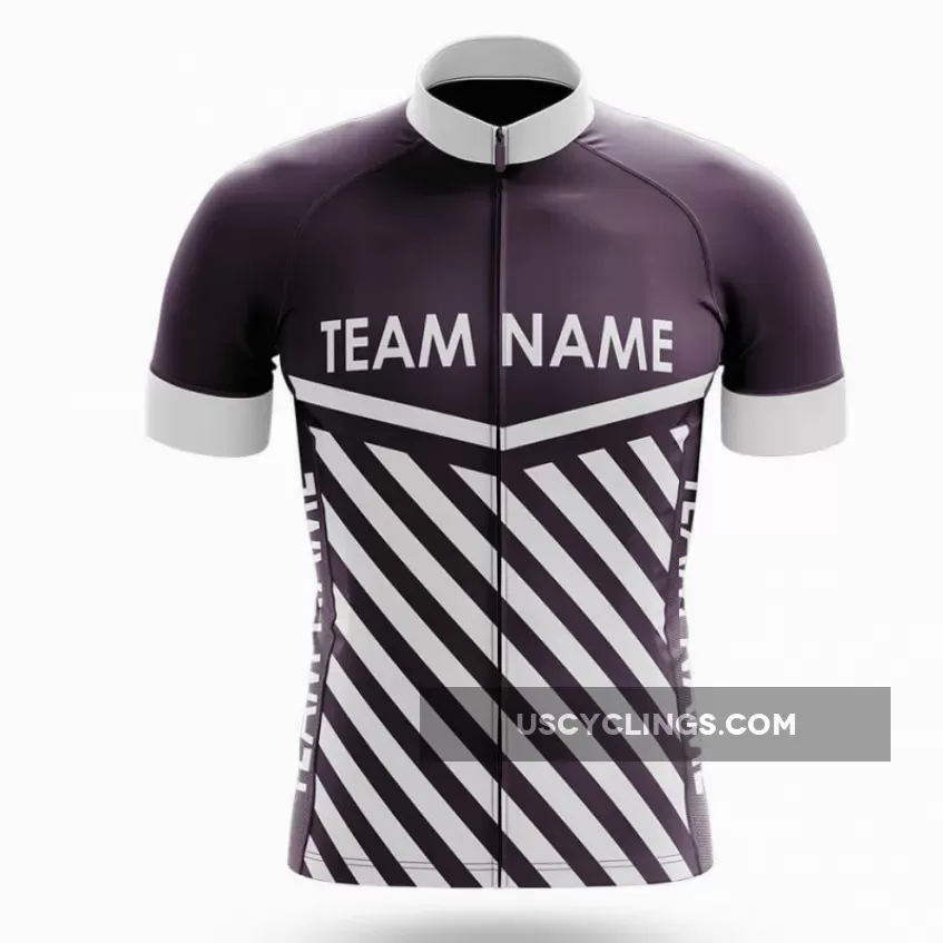 Custom Team Name M3 Dark Purple - Men's Cycling / Jersey Only