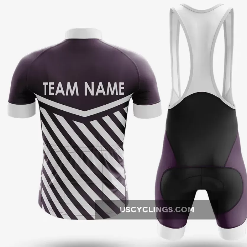 Custom Team Name M3 Dark Purple - Men's Cycling / Jersey Only