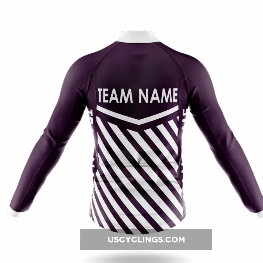 Custom Team Name M3 Dark Purple - Men's Cycling / Jersey Only