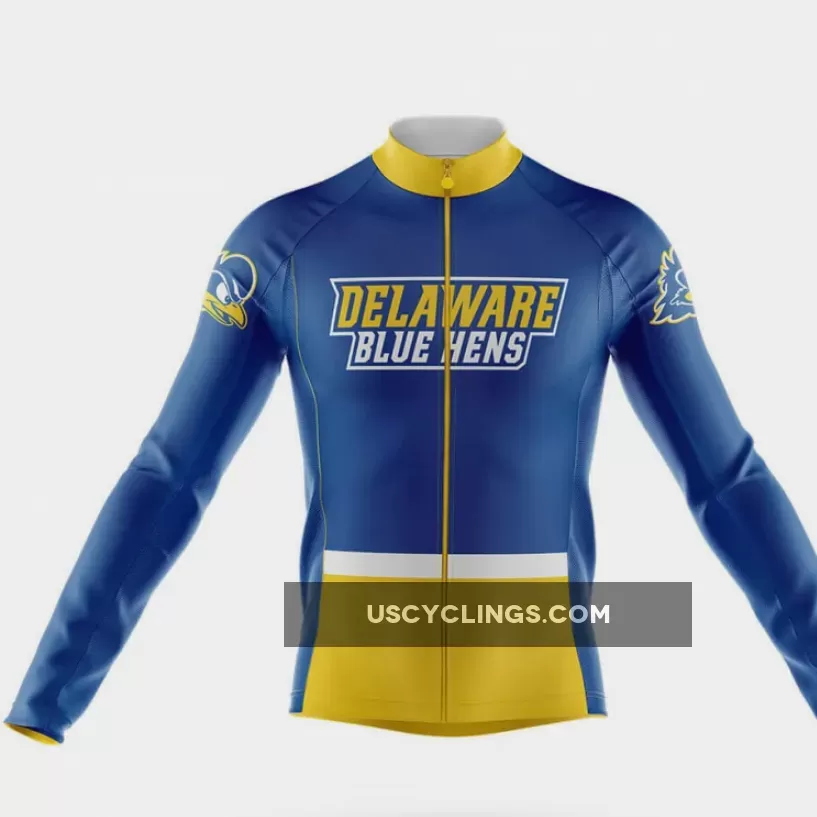 Delaware Blue Hens Cycling Kit - Long Sleeve Jersey For Sale