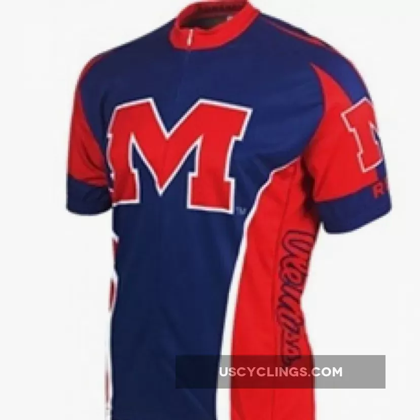 Ole Miss University Of Mississippi Rebels Cycling Short Sleeve Jersey New Releases