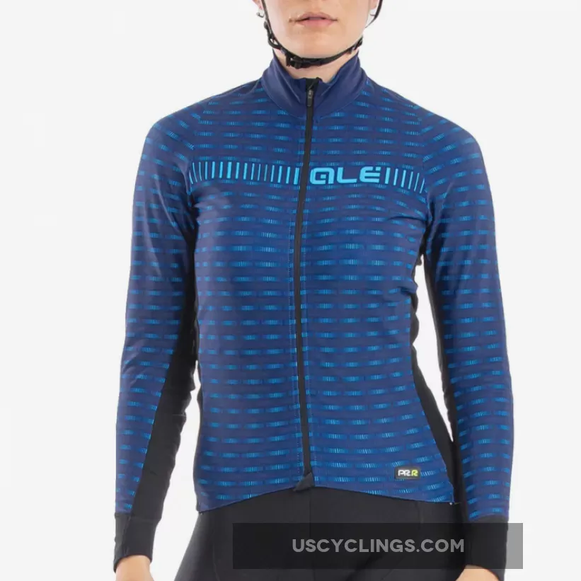 Ale PRR Green Road Long Sleeve Woman Jersey - Blue L21009506 Online