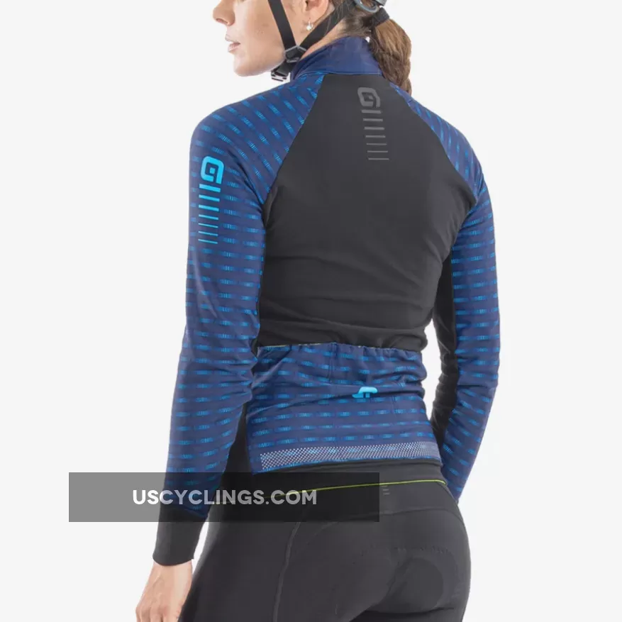 Ale PRR Green Road Long Sleeve Woman Jersey - Blue L21009506 Online