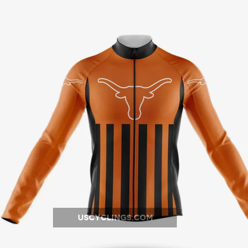 University of Texas Austin USA - Men's Cycling Kit - Long Sleeve Jersey