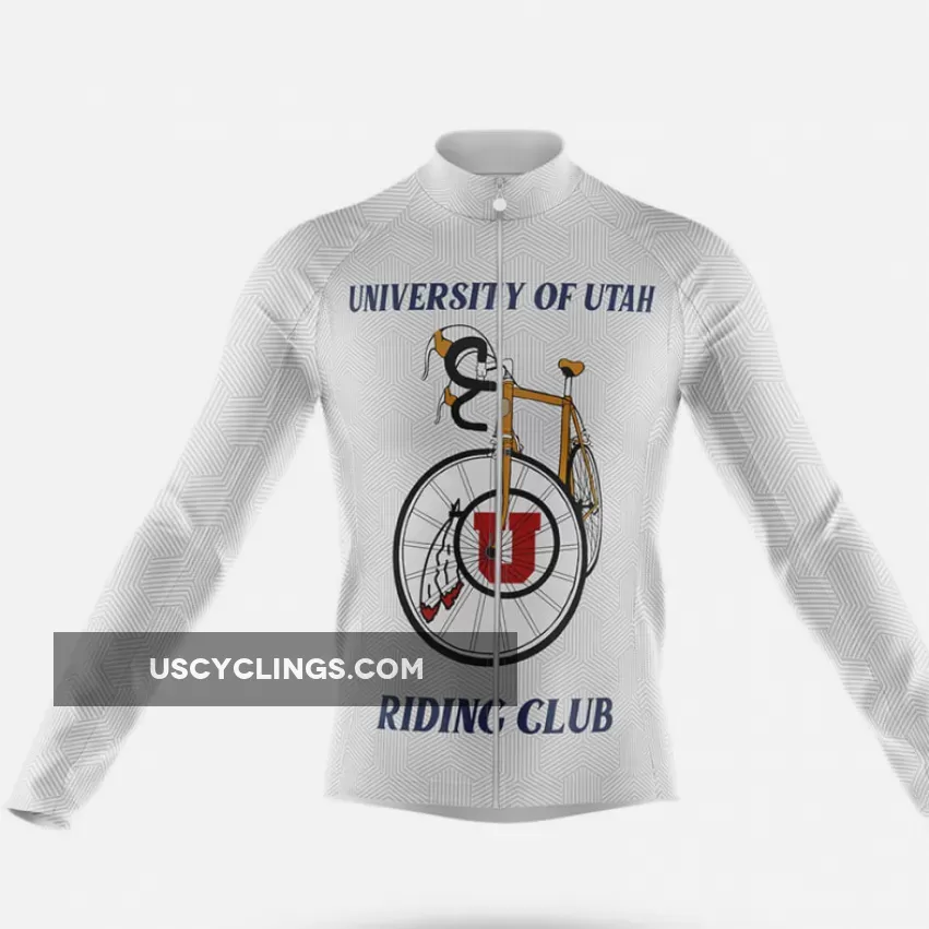 Classic University of Utah Long Sleeve Cycling Jersey