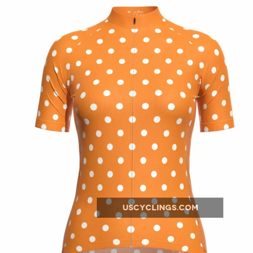 Women's High Visibility Polka Dot Cycling Jersey Online