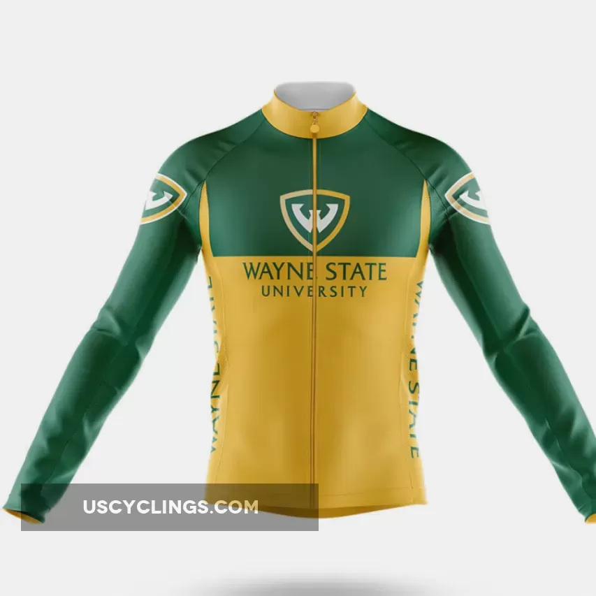 Wayne State University Long Sleeve Cycling Jersey Ver.2