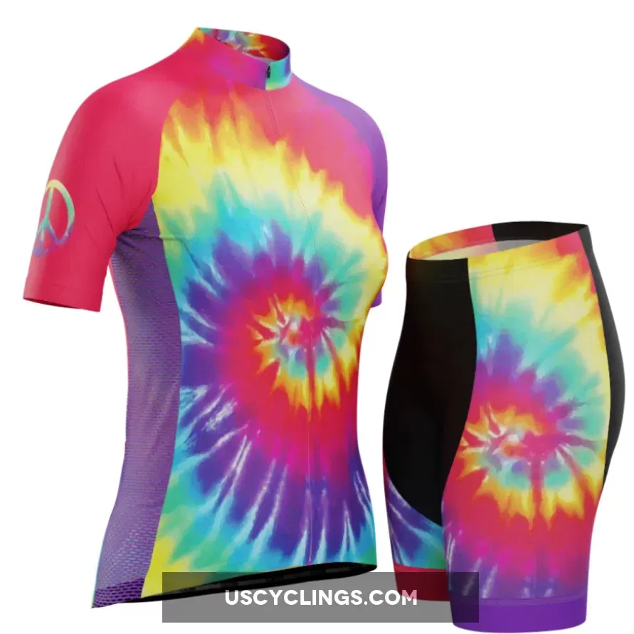 Women's Tie Dye Short Sleeve Cycling Kit