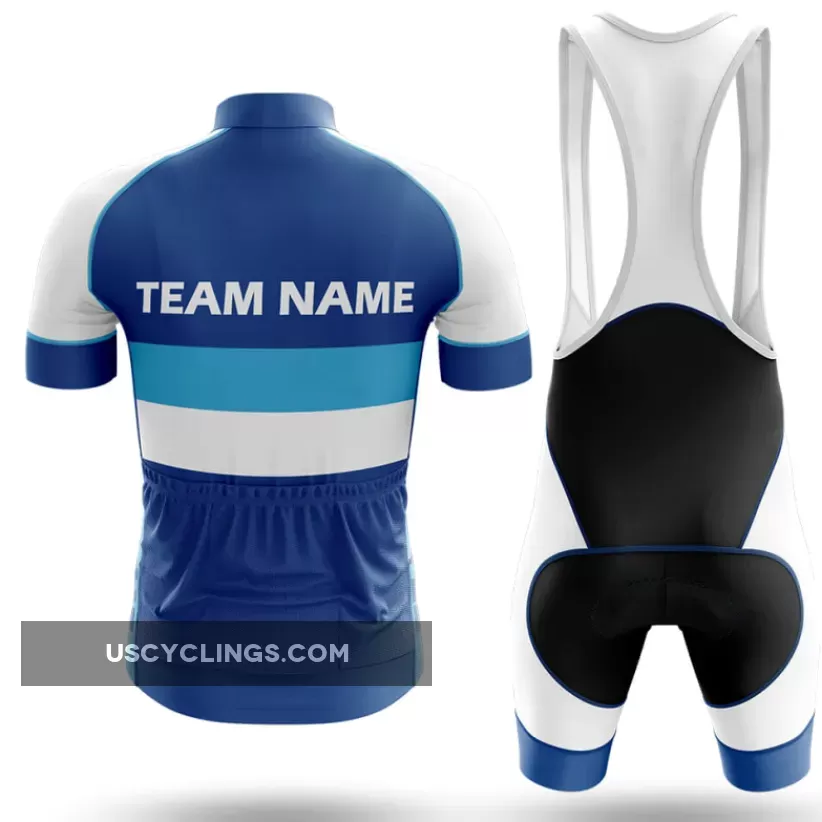 Custom Team Name M2 Navy - Men's Cycling Kit / Long Sleeve Jersey