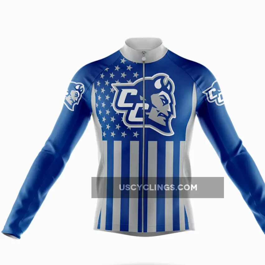 Central Connecticut State University USA Long Sleeve Cycling Jersey
