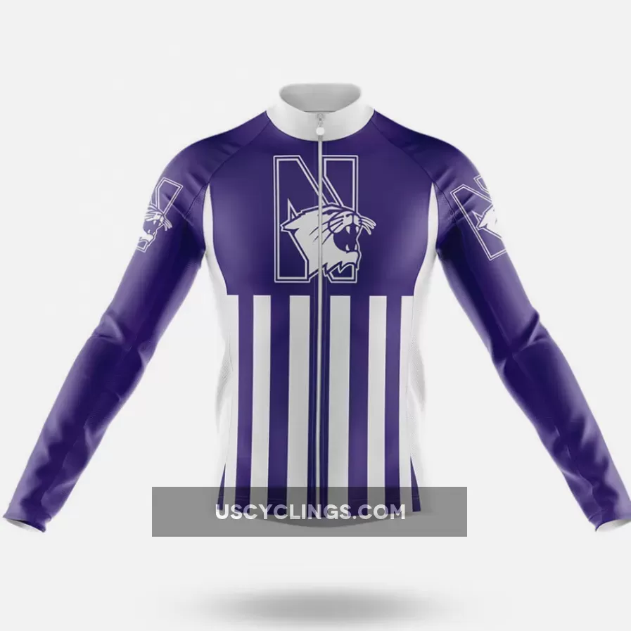 Northwestern University USA Long Sleeve Cycling Jersey
