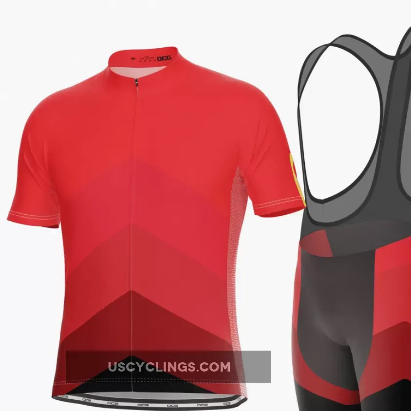 Men's Classic Mountain Peaks Short Sleeve Cycling Kit