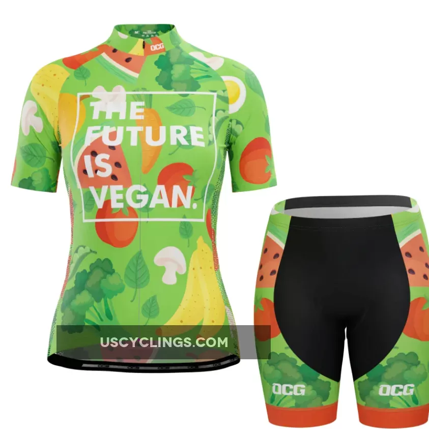 Women's The Future is Vegan Short Sleeve Cycling Kit