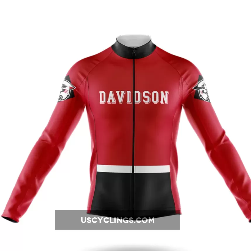 Davidson Wildcats Long Sleeve Cycling Jersey Only Online
