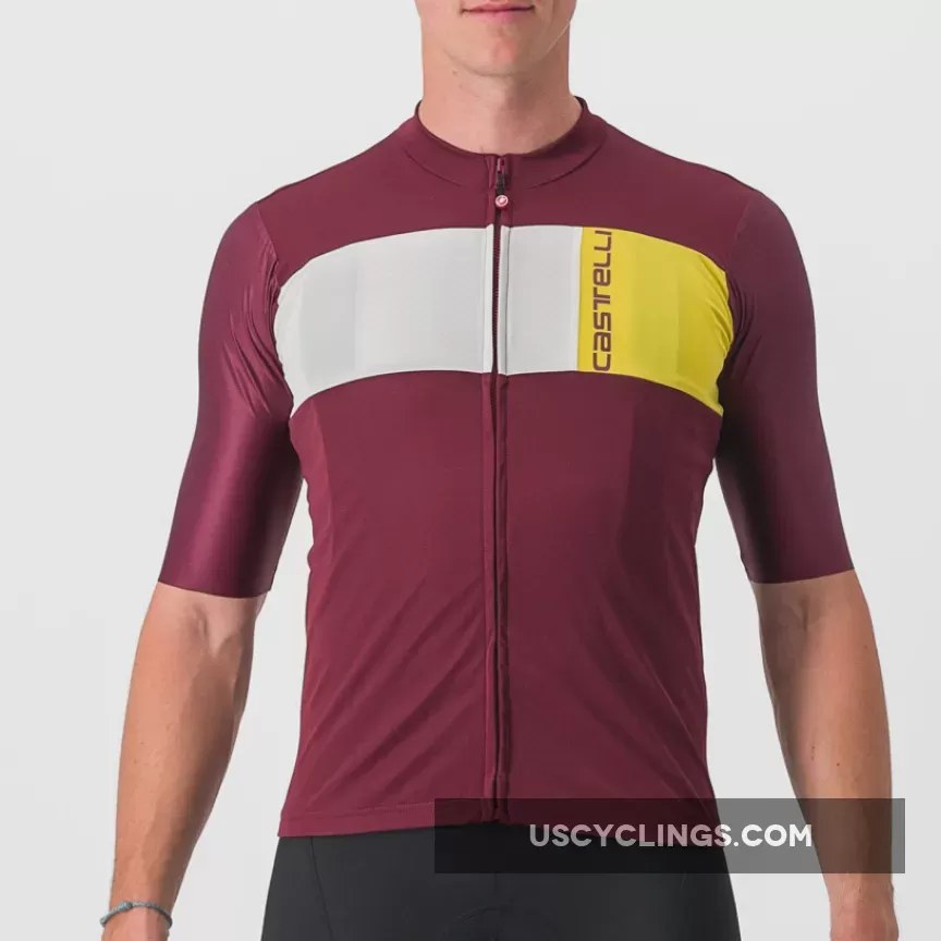 Castelli Prologo 7 Jersey - Bordeaux 4522023-421-M New Releases