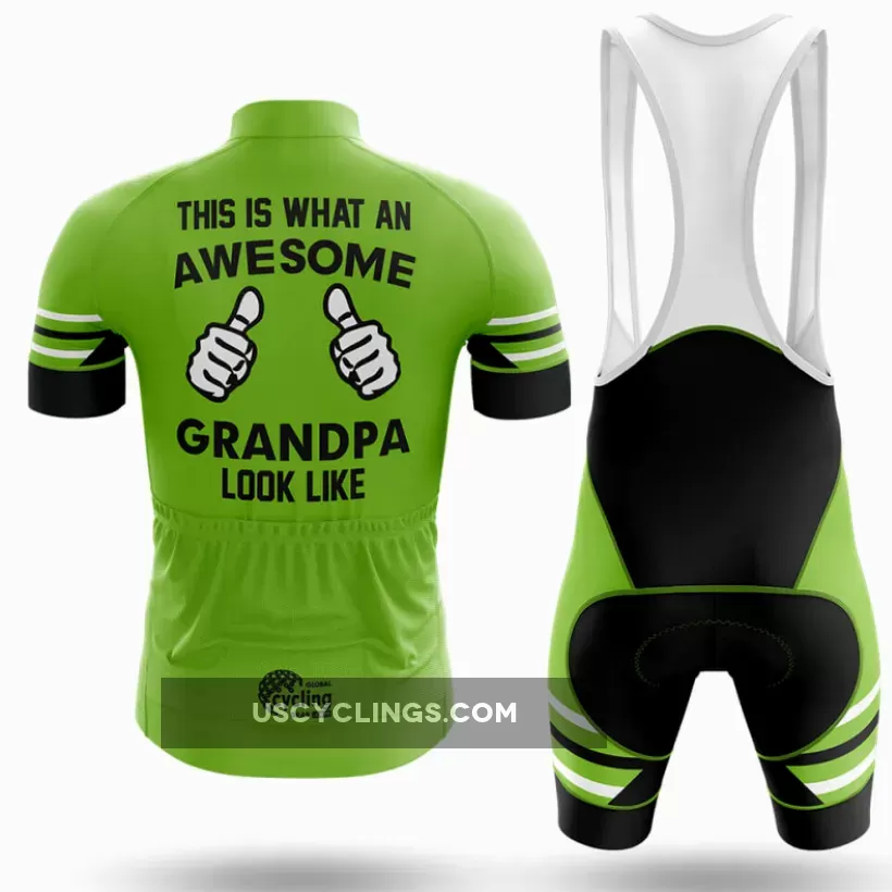Awesome Grandpa V3 - Green - Men's Cycling / Jersey Only