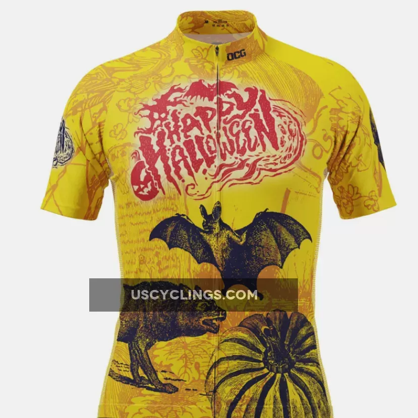 Men's Happy Halloween Short Sleeve Cycling Jersey Online