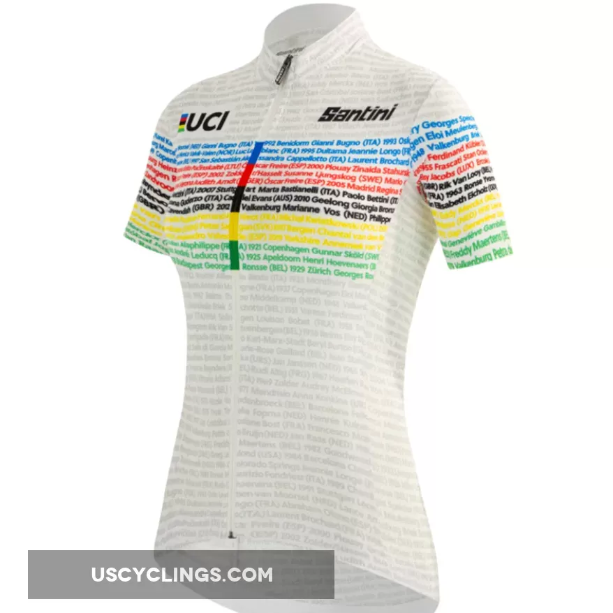 Santini UCI Road 100 Champions Women Jersey RE95475SCHAMP-1 For Sale