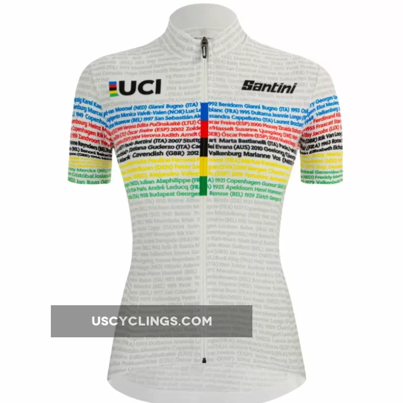 Santini UCI Road 100 Champions Women Jersey RE95475SCHAMP-1 For Sale